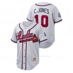 Camiseta Beisbol Hombre Atlanta Braves Chipper Jones Cooperstown Collection Autentico Gris