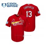 Camiseta Beisbol Hombre St. Louis Cardinals Matt Carpenter Cool Base Entrenamiento de Primavera 2019 Rojo