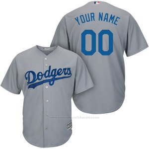 Camiseta Nino Los Angeles Dodgers Personalizada Gris