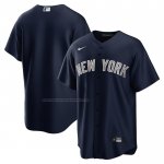 Camiseta Beisbol Hombre New York Yankees Alterno Replica Azul