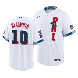 Camiseta Beisbol Hombre Philadelphia Phillies J.t. Realmuto 2021 All Star Replica Blanco