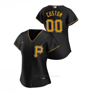 Camiseta Beisbol Mujer Pittsburgh Pirates Personalizada 2020 Replica Alterno Negro