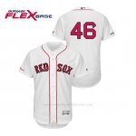 Camiseta Beisbol Hombre Boston Red Sox Craig Kimbrel 150th Aniversario Patch Flex Base Blanco