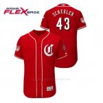 Camiseta Beisbol Hombre Cincinnati Reds Scott Schebler 2019 Entrenamiento de Primavera Flex Base Rojo