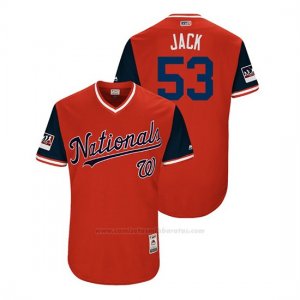 Camiseta Beisbol Hombre Washington Nationals Joaquin Benoit 2018 Llws Players Weekend JackRojo