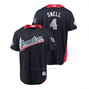 Camiseta Beisbol Hombre All Star Game Rays Blake Snell 2018 1ª Run Derby American League Azul