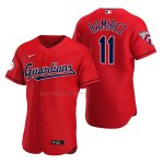 Camiseta Beisbol Hombre Cleveland Guardians Jose Ramirez Autentico Alterno Rojo