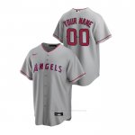 Camiseta Beisbol Hombre Los Angeles Angels Personalizada Replica Road Gris