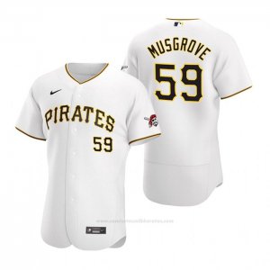 Camiseta Beisbol Hombre Pittsburgh Pirates Joe Musgrove Autentico Primera Blanco
