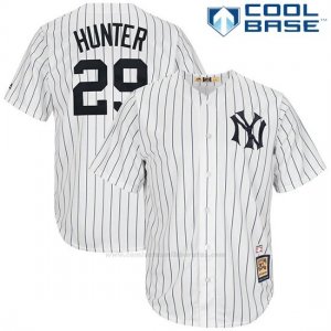 Camiseta Beisbol Hombre New York Yankees Catfish Hunter Blanco Cool Base