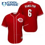 Camiseta Beisbol Hombre Cincinnati Reds Billy Hamilton 6 Rojo Alterno Cool Base