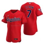 Camiseta Beisbol Hombre Cleveland Guardians Myles Straw Autentico Alterno Rojo