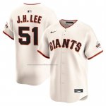 Camiseta Beisbol Hombre San Francisco Giants Jung Hoo Lee Primera Limited Crema