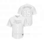 Camiseta Beisbol Hombre Tampa Bay Rays Emilio Pagan 2019 Players Weekend Replica Blanco