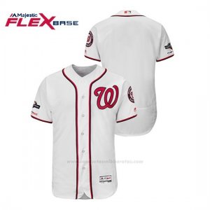 Camiseta Beisbol Hombre Washington Nationals 2019 Postseason Flex Base Blanco