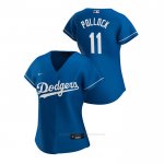 Camiseta Beisbol Mujer Los Angeles Dodgers A.j. Pollock 2020 Replica Alterno Azul