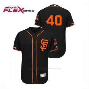 Camiseta Beisbol Hombre San Francisco Giants Madison Bumgarner 150th Aniversario Patch Autentico Flex Base Negro