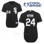 Camiseta Beisbol Hombre Chicago White Sox 24 Early Wynn Negro Alterno Cool Base