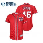 Camiseta Beisbol Nino Washington Nationals Patrick Corbin Cool Base Replica Alternato Rojo