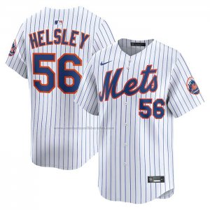 Camiseta Beisbol Hombre New York Mets Ryan Helsley Primera Limited Blanco