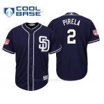 Camiseta Beisbol Hombre San Diego Padres Jose Pirela Cool Base Entrenamiento de Primavera 2019 Azul
