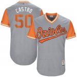 Camiseta Beisbol Hombre Baltimore Orioles 2017 Little League World Series 50 Miguel Castro Gris