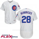 Camiseta Beisbol Hombre Chicago Cubs 28 Kyle Hendricks Blanco Flex Base