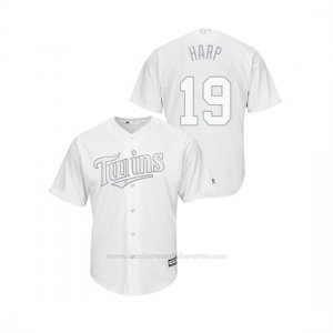 Camiseta Beisbol Hombre Minnesota Twins Ryne Harper 2019 Players Weekend Replica Blanco