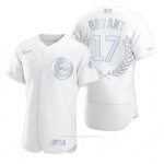 Camiseta Beisbol Hombre Chicago Cubs Kris Bryant Awards Collection NL MVP Blanco