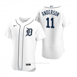 Camiseta Beisbol Hombre Detroit Tigers Sparky Anderson Autentico 2020 Primera Blanco