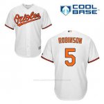 Camiseta Beisbol Hombre Baltimore Orioles 5 Brooks Robinson Blanco 1ª Cool Base