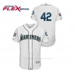 Camiseta Beisbol Hombre Seattle Mariners 2019 Jackie Robinson Day Flex Base Blanco