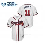 Camiseta Beisbol Hombre Atlanta Braves Ender Inciarte 2019 Postseason Cool Base Blanco