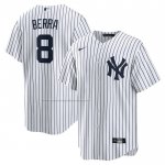 Camiseta Beisbol Hombre New York Yankees Yogi Berra Retired Primera Replica Blanco