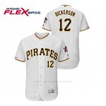 Camiseta Beisbol Hombre Pittsburgh Pirates Corey Dickerson 150th Aniversario Patch Flex Base Blanco