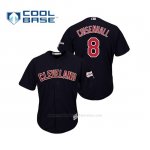 Camiseta Beisbol Hombre Cleveland Indians Lonnie Chisenhall 2019 All Star Game Patch Cool Base Azul