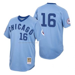 Camiseta Beisbol Hombre Chicago Cubs Patrick Wisdom Autentico 1976 Cooperstown Azul