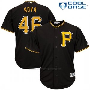 Camiseta Beisbol Hombre Pittsburgh Pirates Ivan Nova Negro Cool Base