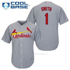 Camiseta Beisbol Hombre St. Louis Cardinals Ozzie Smith 1 Gris Cool Base