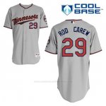 Camiseta Beisbol Hombre Minnesota Twins Rod Carew 29 Gris Cool Base