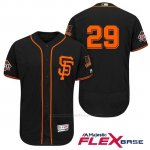 Camiseta Beisbol Hombre San Francisco Giants Jeff Samardzija Negro Alterno 60th Season Flex Base