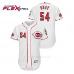 Camiseta Beisbol Hombre Cincinnati Reds Sonny Gris 150th Aniversario Patch Flex Base Blanco