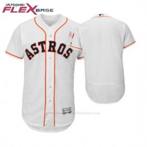 Camiseta Beisbol Hombre Houston Astros Blanco 2018 Dia de la Madre Flex Base
