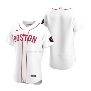 Camiseta Beisbol Hombre Boston Red Sox Autentico Blanco1