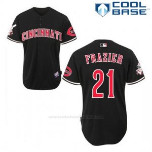Camiseta Beisbol Hombre Cincinnati Reds Todd Frazier 21 Negro Cool Base