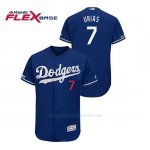 Camiseta Beisbol Hombre Los Angeles Dodgers Julio Urias 150th Aniversario Patch Flex Base Azul