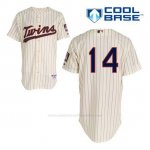 Camiseta Beisbol Hombre Minnesota Twins Kent Hrbek 14 Crema Alterno Cool Base
