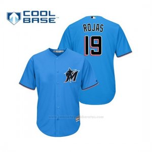 Camiseta Beisbol Hombre Miami Marlins Miguel Rojas Cool Base Majestic Alternato 2019 Azul