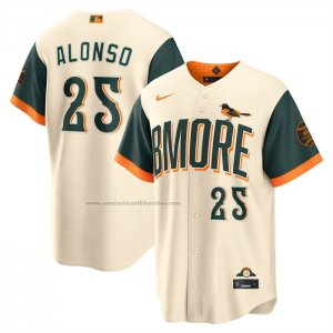 Camiseta Beisbol Hombre Baltimore Orioles Pete Alonso City Connect 2026 Stadium Crema