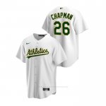 Camiseta Beisbol Hombre Oakland Athletics Matt Chapman Replica Primera Blanco